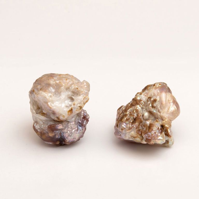 Pair of Baroque Pearl Earclips
