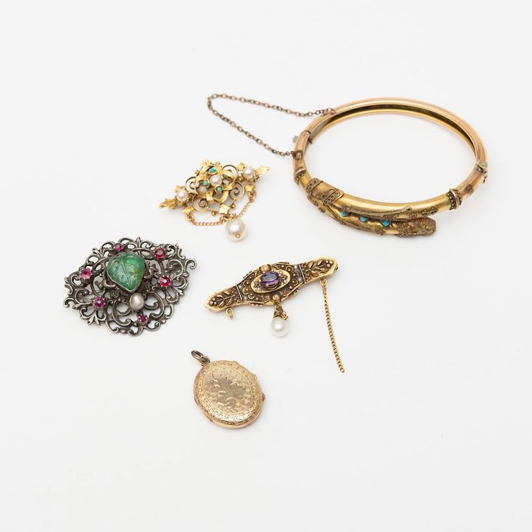 Group of Victorian Style Jewelry
