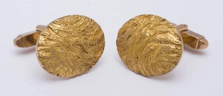 Pair of 10k Yellow Gold Cufflinks