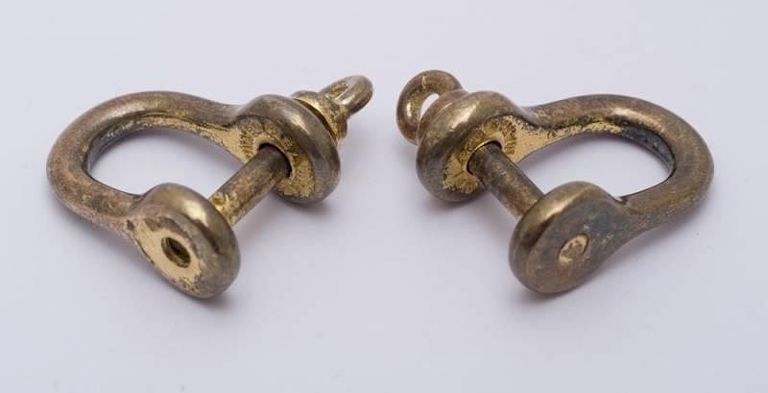 Pair of Danish Silver Stirrup-form Cufflinks