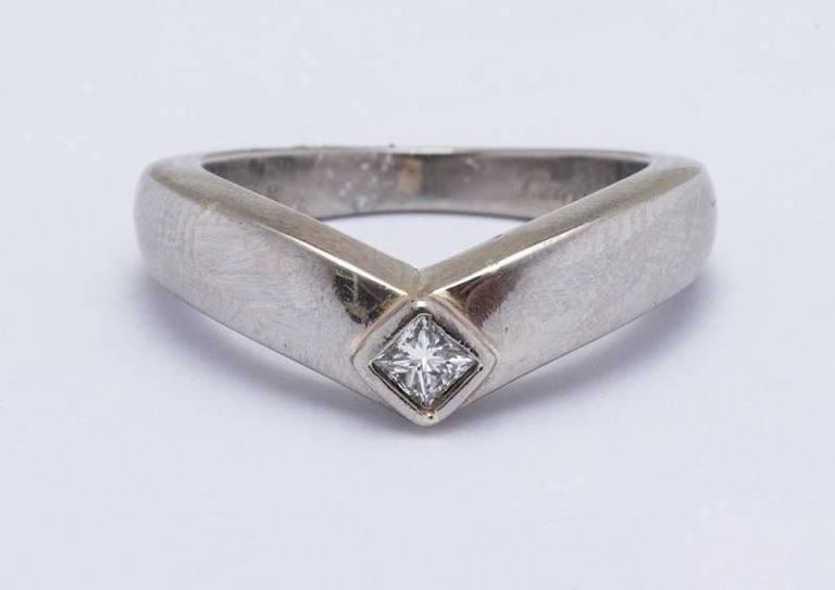 Cartier 18k White Gold and Diamond Ring