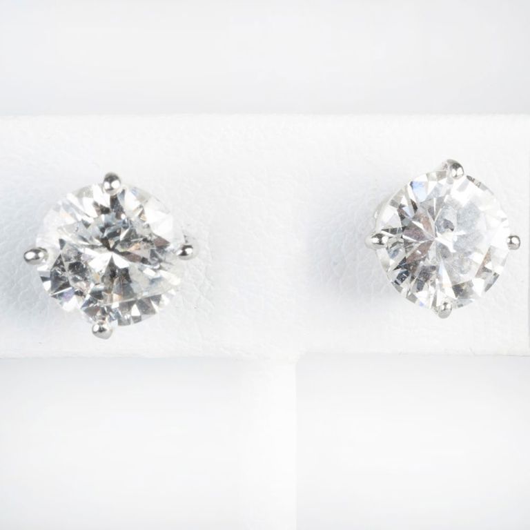 Pair of Diamond Stud Earrings