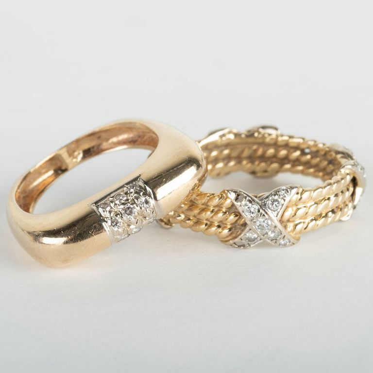 Two 14k Gold Rings