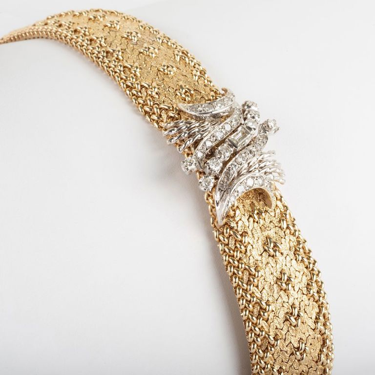 14k Gold and Diamond Bracelet