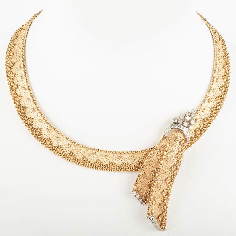 14k Gold and Diamond Necklace