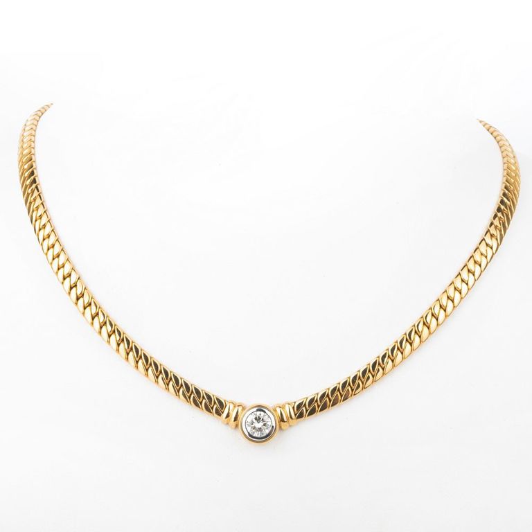 18k Gold and Diamond Necklace