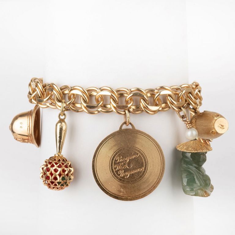 14k Gold Charm Bracelet