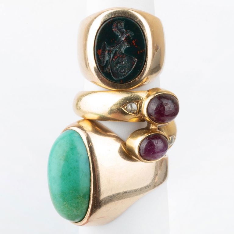 Three 14k Gold Rings