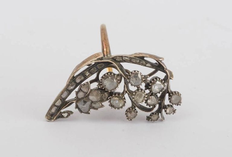 Silver, Gold and Diamond Ring