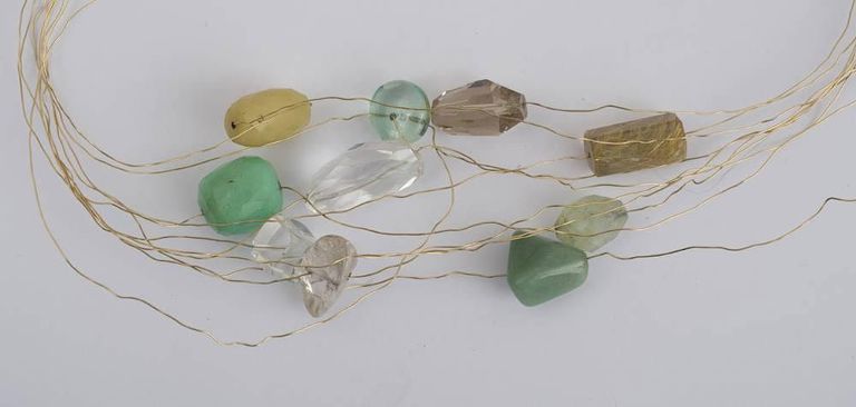 Gem Set 'Healing Sculpture' Necklace, by Kazuko