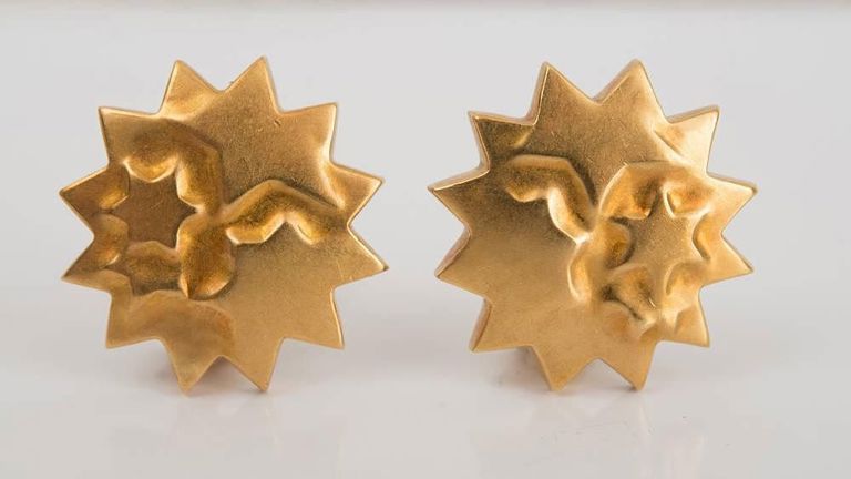 Pair of Angela Cummings for Tiffany & Co. 18k Yellow Gold Earrings