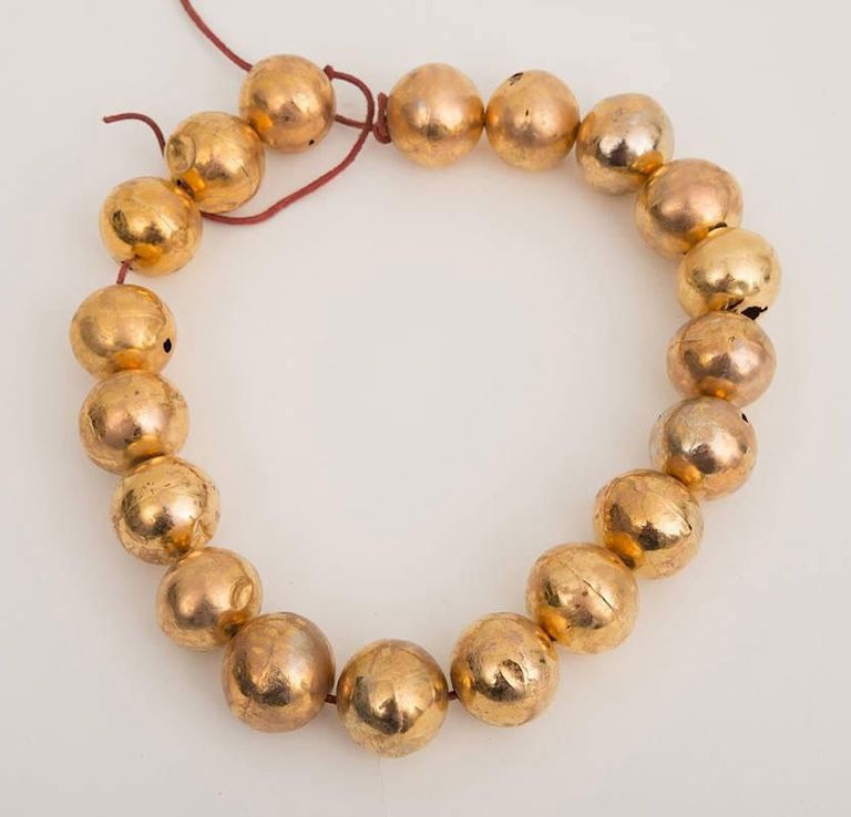 Chimu Gold Beaded Necklace