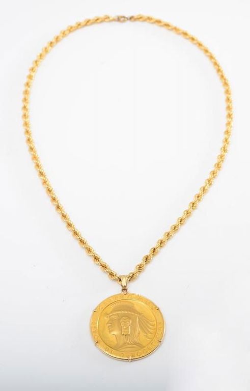 18k and 14k Gold Pendant Necklace
