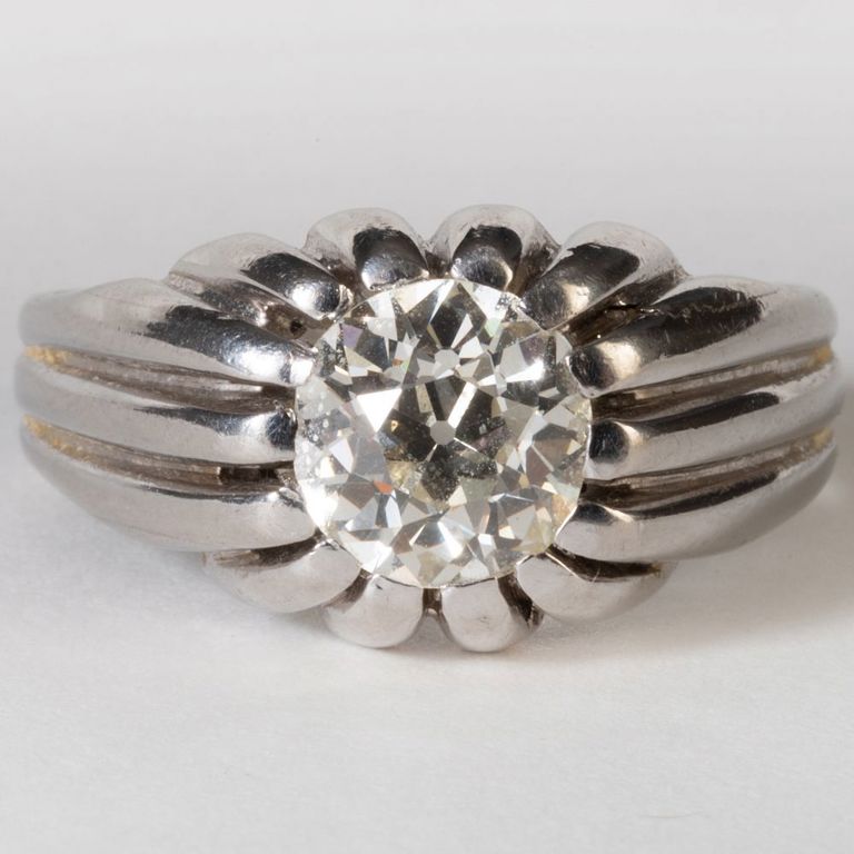 Platinum and Diamond Ring