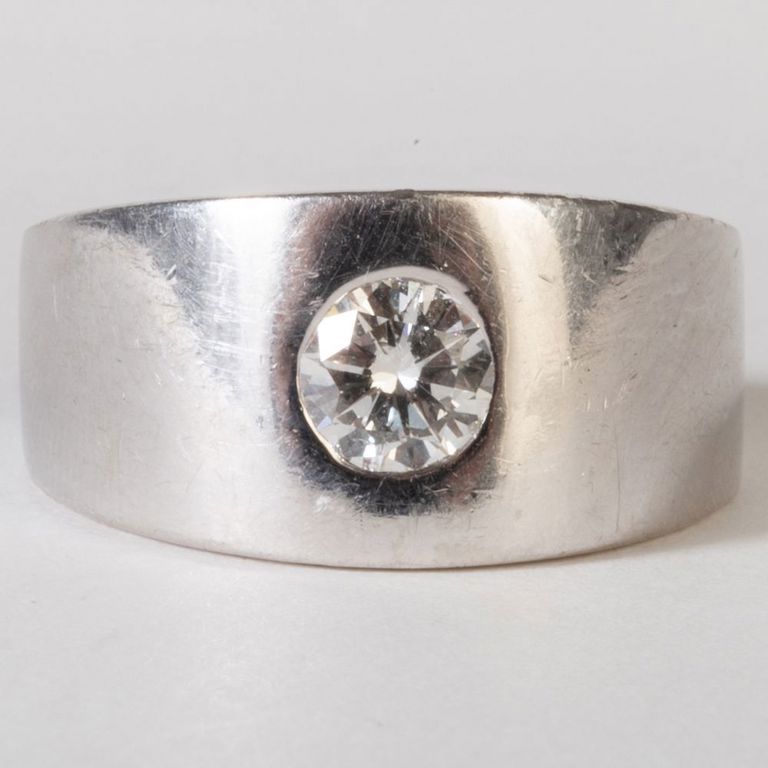 Platinum and Diamond Ring