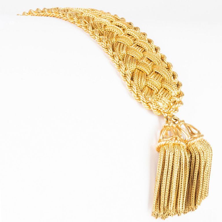 Bulgari 18k Gold Tassel Bracelet