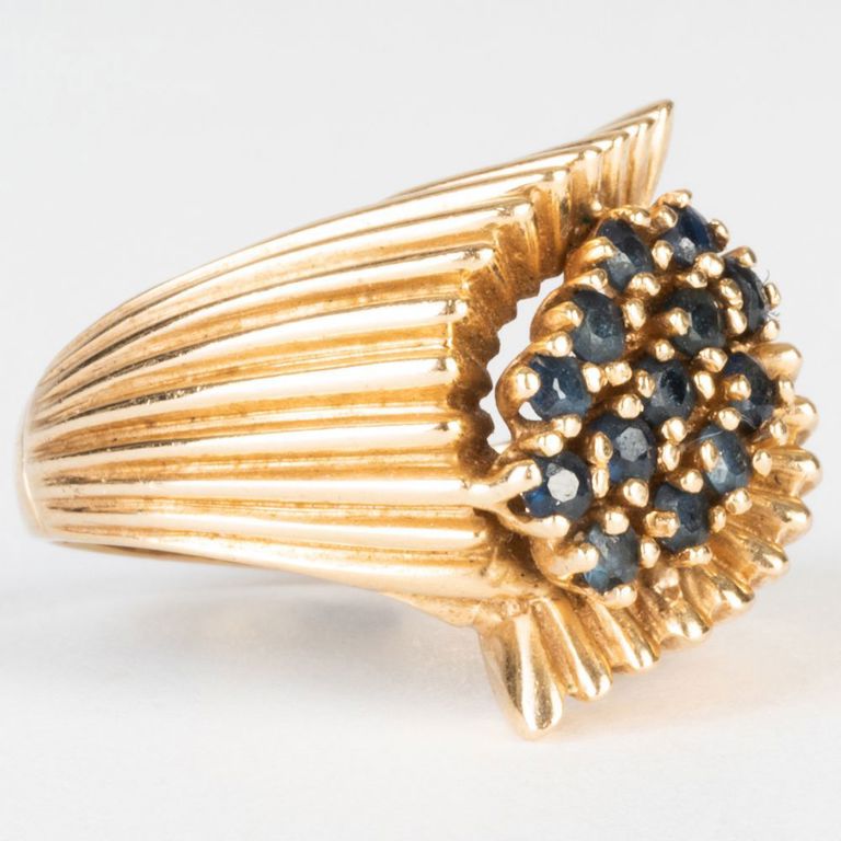 14k Gold and Sapphire Ring