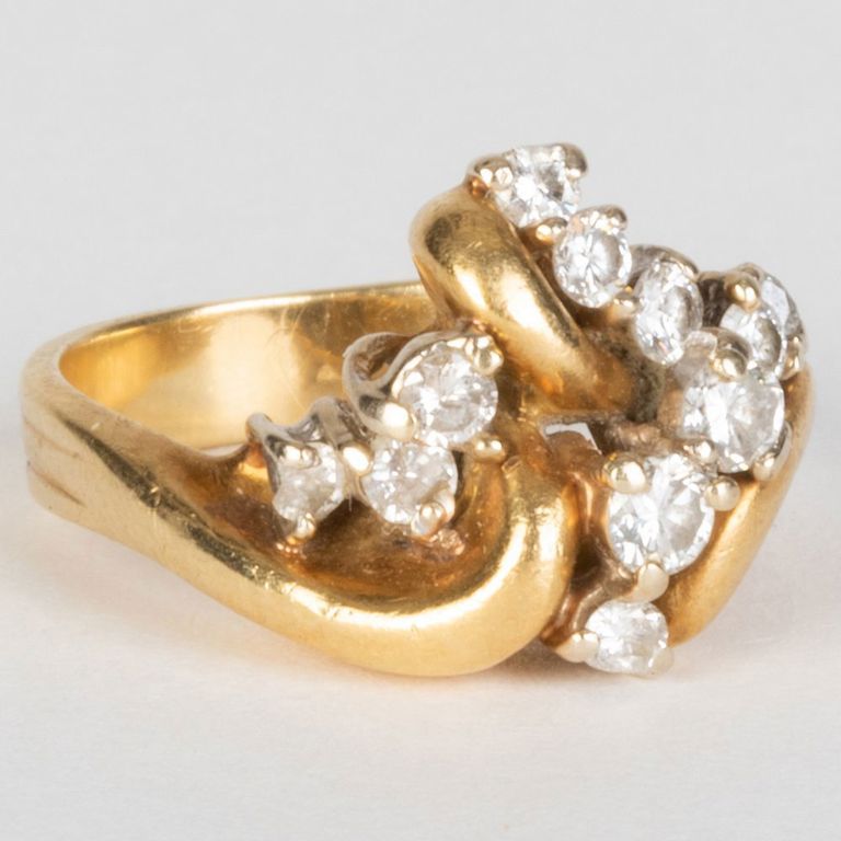14k Gold and Diamond Ring