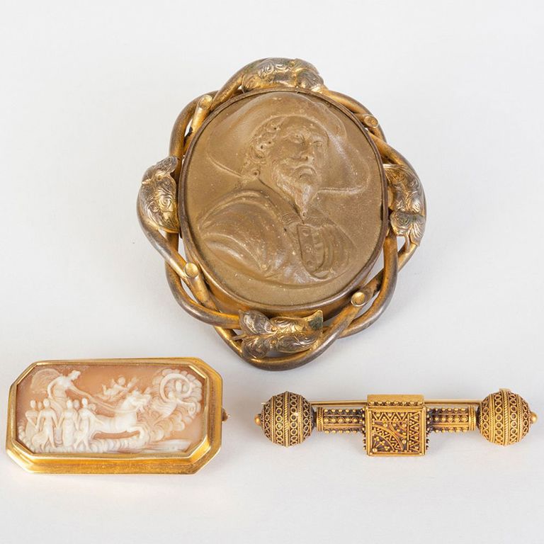 Group of Three Brooches