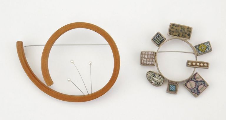 2 MCM Brooches- Steven Ford