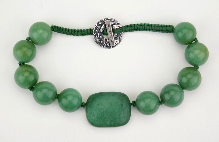 Fumiko Ukai Green Bead Necklace