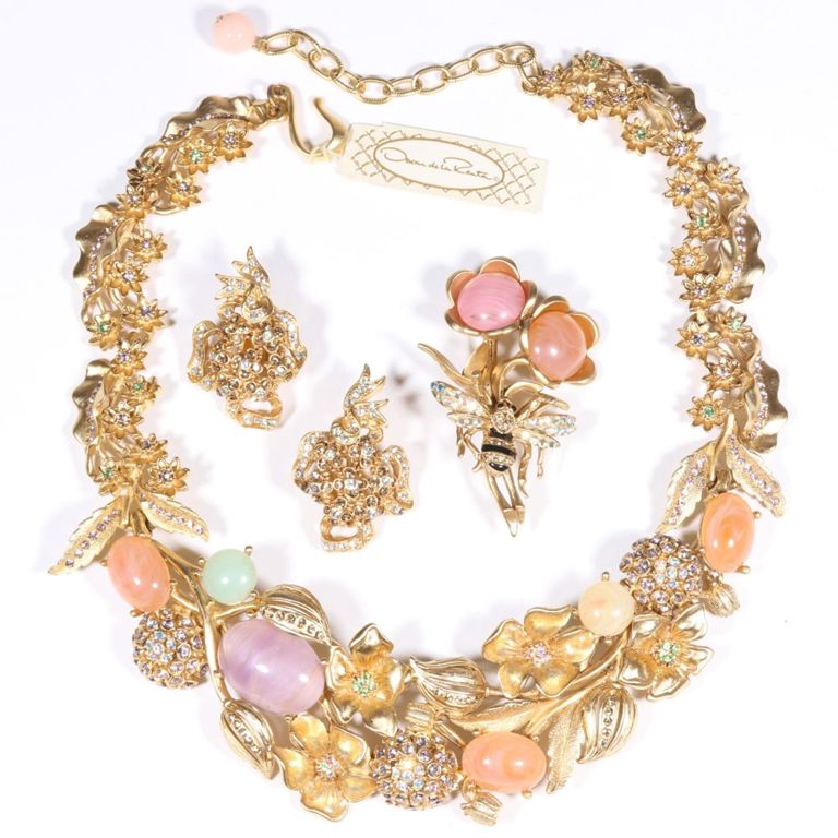 Oscar de la Renta 3pc. designer couture jewelry group