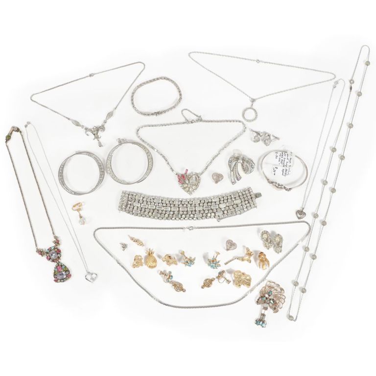 Vintage Retro costume jewelry group