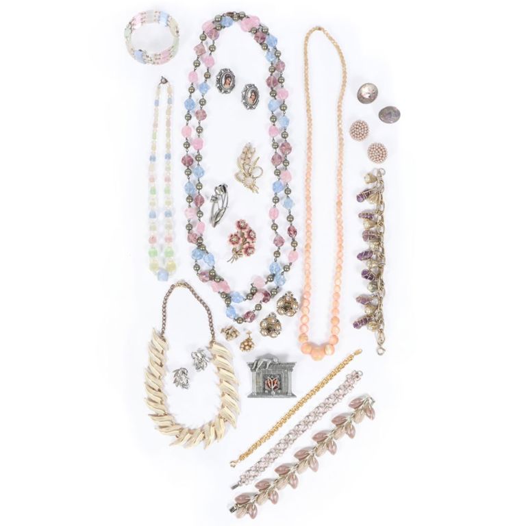 Vintage costume jewelry group