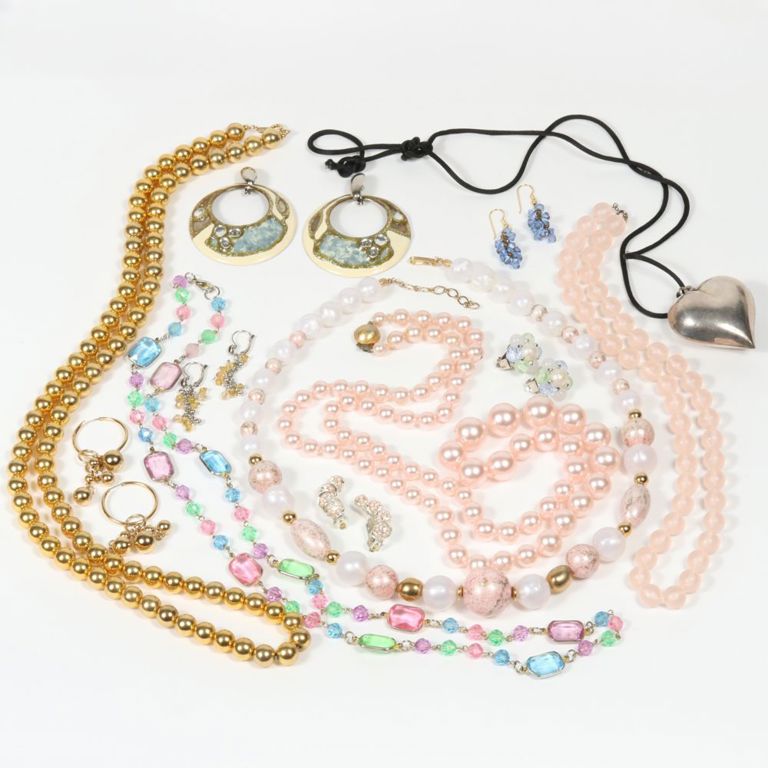 Vintage twelve piece costume jewelry group