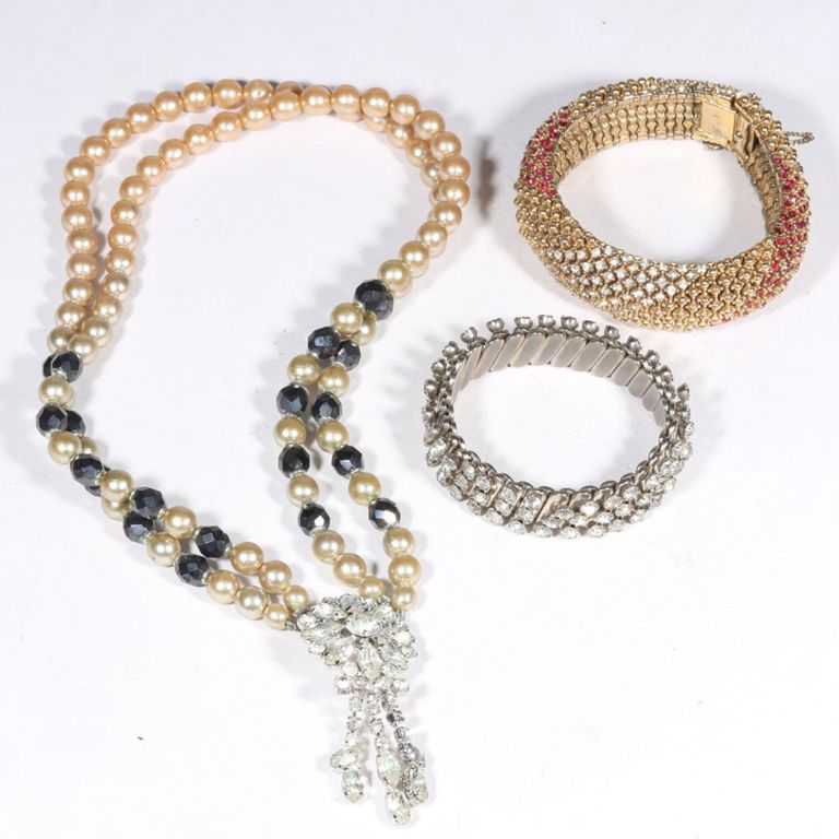 Vintage costume jewelry group