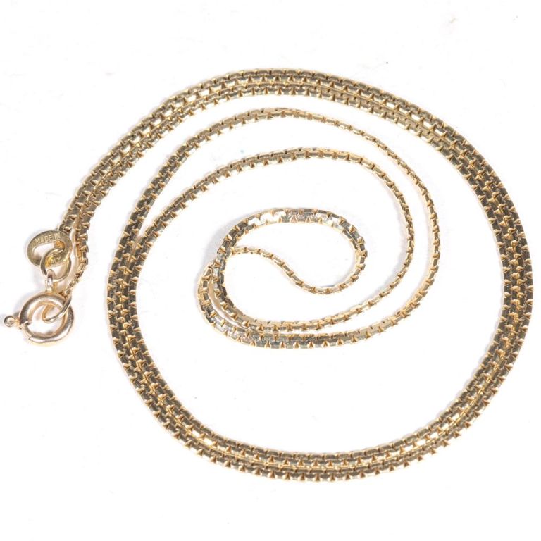 14k yellow gold box chain