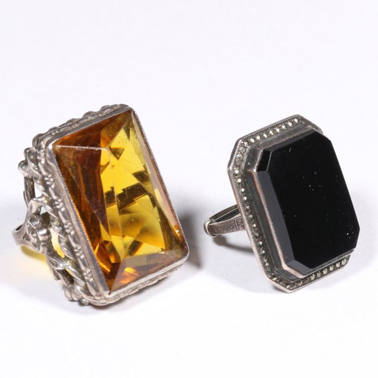 Two sterling silver rings
