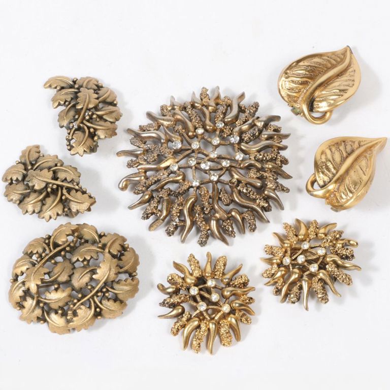 Tortolani five piece сostume jewelry group