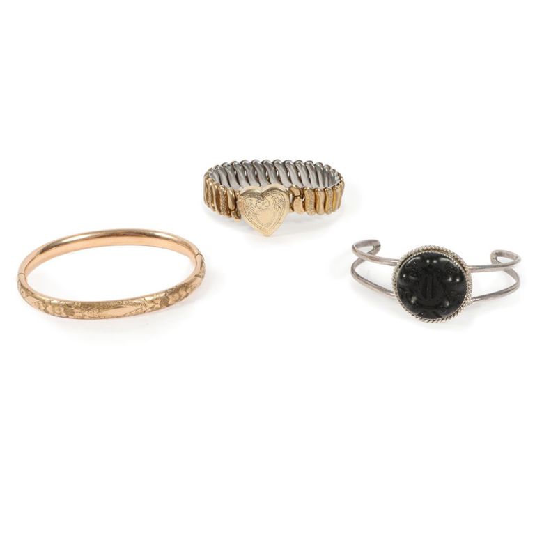 Vintage three piece group of Victorian bracelets