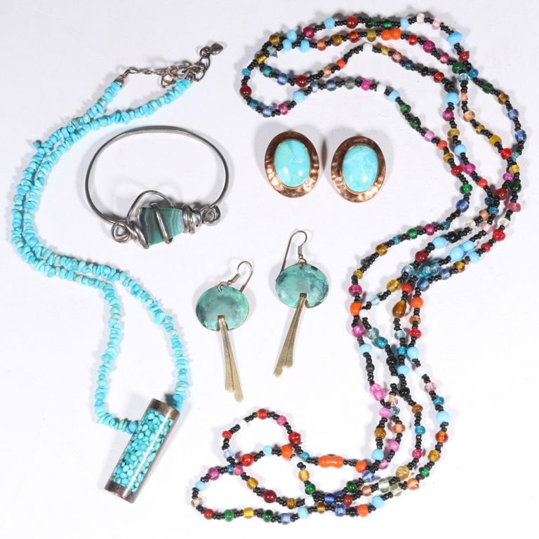 Southwest style 5pc costume jewelry group