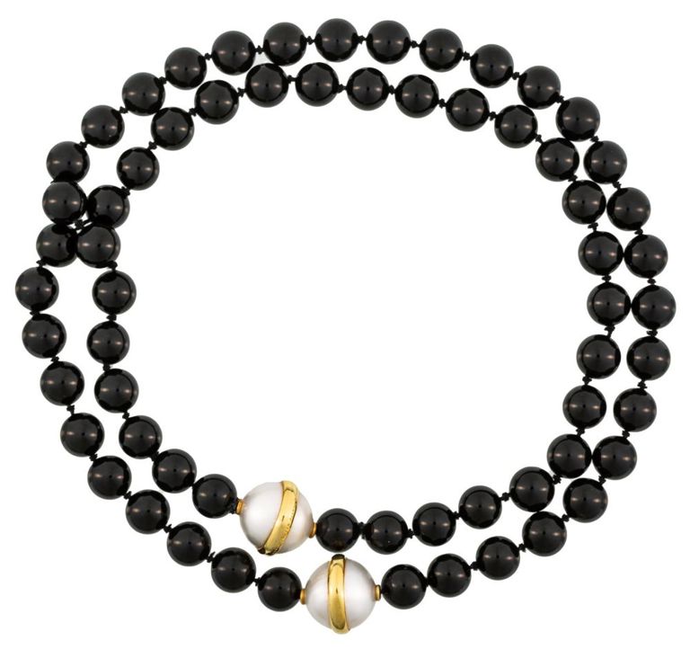 Paloma Picasso 18k yellow gold necklace and earrings