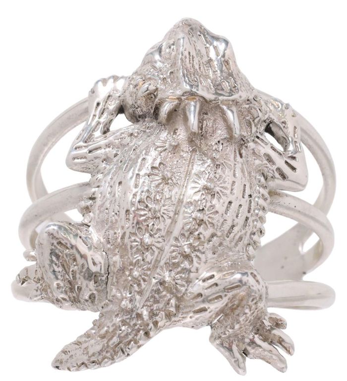 Robbie Manuelito Navajo Sterling Horny Toad Cuff