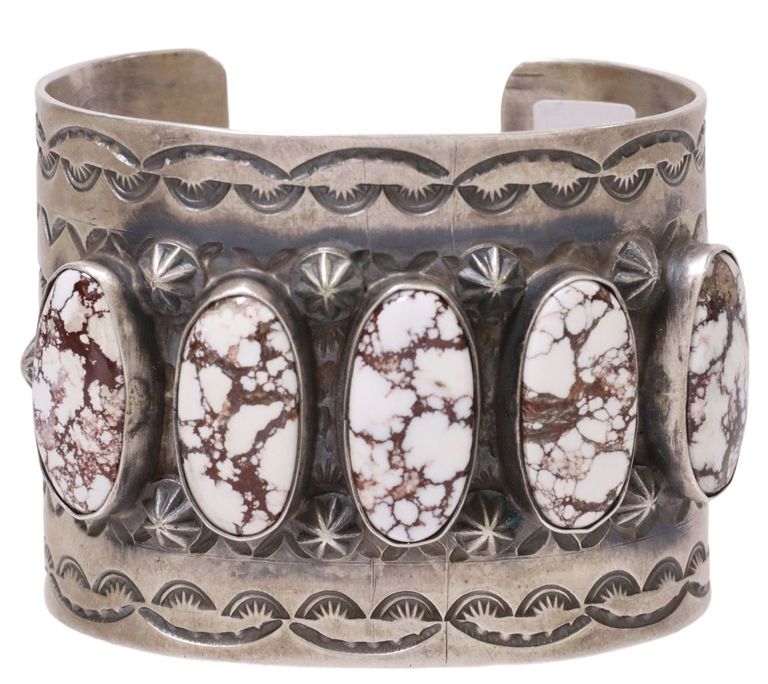 Chimney Butte Southwest Sterling Cabochon Cuff