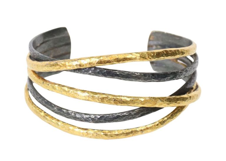Ara Collection Five Strand Crisscross Cuff
