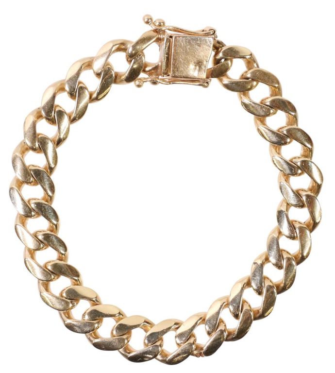 Heavy Estate 14kt Yellow Gold Cuban Link Bracelet