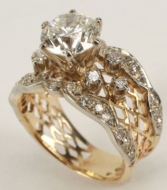 Estate 14kt Yellow Gold & Diamond Ring