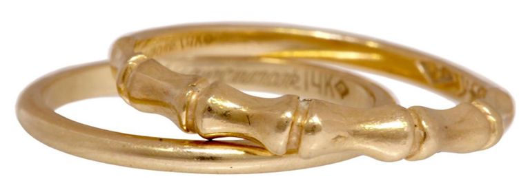 Estate 14kt Yellow Gold Band Rings