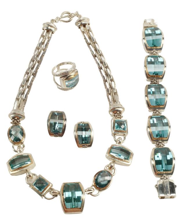 Michael Dawkins Sterling, Gold & Topaz Jewelry