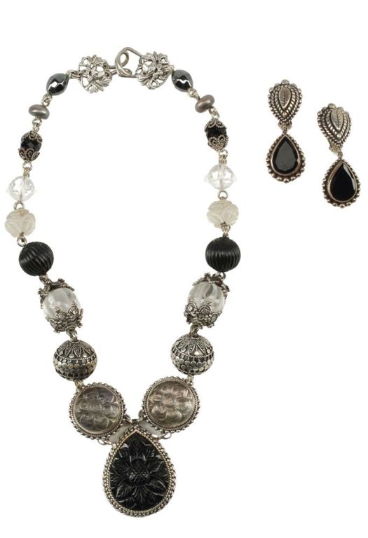 Stephen Dweck Sterling Necklace & Earrings