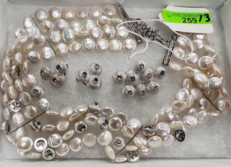 Mignon Faget Sapphire & Pearl Jewelry