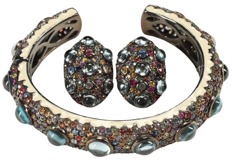 Matthew Campbell Laurenza Cuff & Earrings