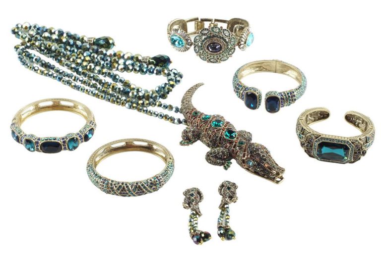 Heidi Daus Alligator & Colored Crystal Jewelry