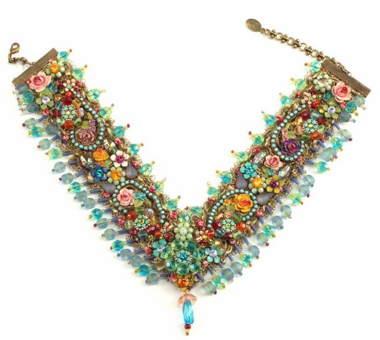 Michal Negrin Designer Bib/ Collar Necklace