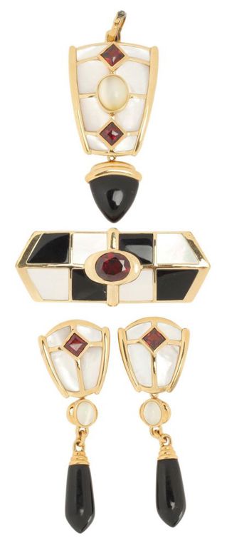 Estate Kai-yin Lo Vermeil Multi-stone Jewelry