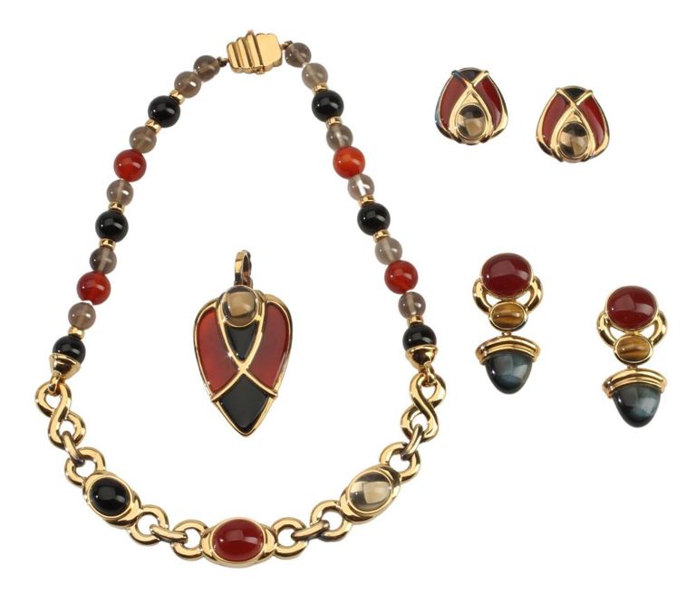 Estate Kai-yin Lo Vermeil Multi-stone Jewelry